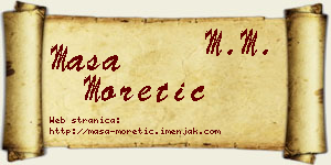 Maša Moretić vizit kartica